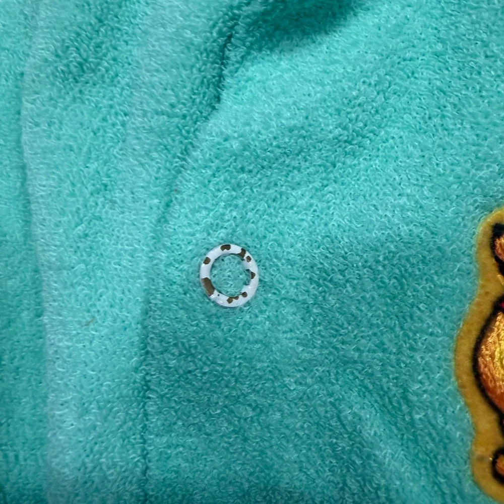 Vintage Bend n Stretch Winnie the Pooh Terry Cloth Footed Sleeper Seafoam Green
